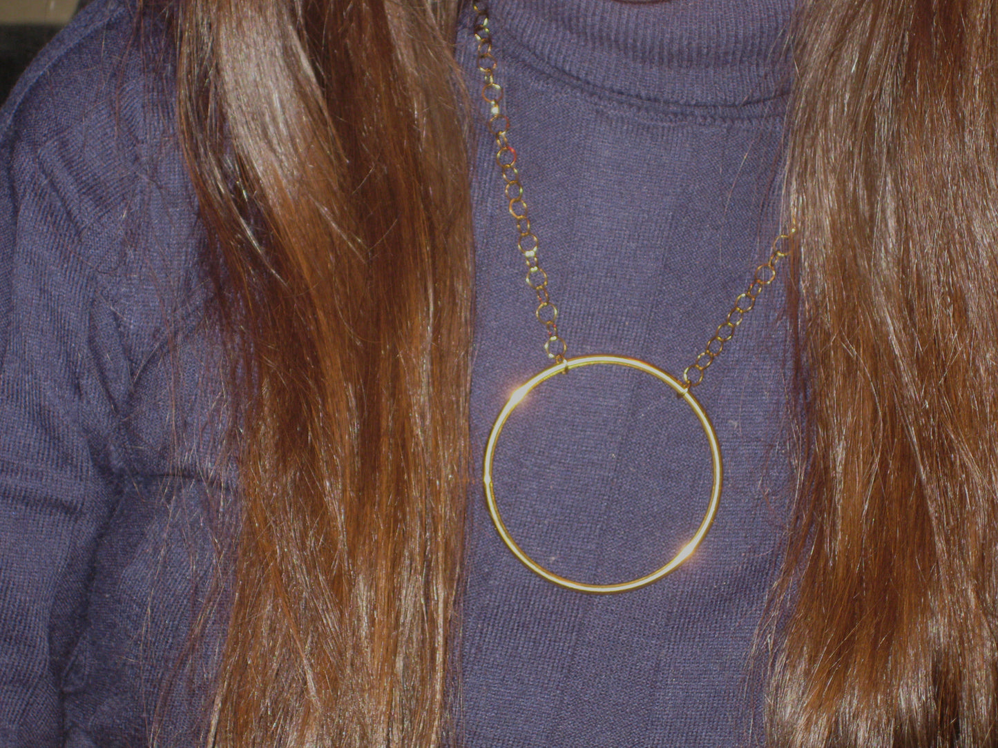 Collar Aro Grande Oro