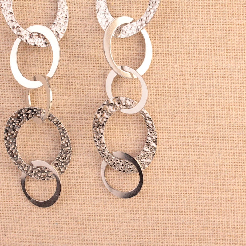 Pendientes Loops Plata