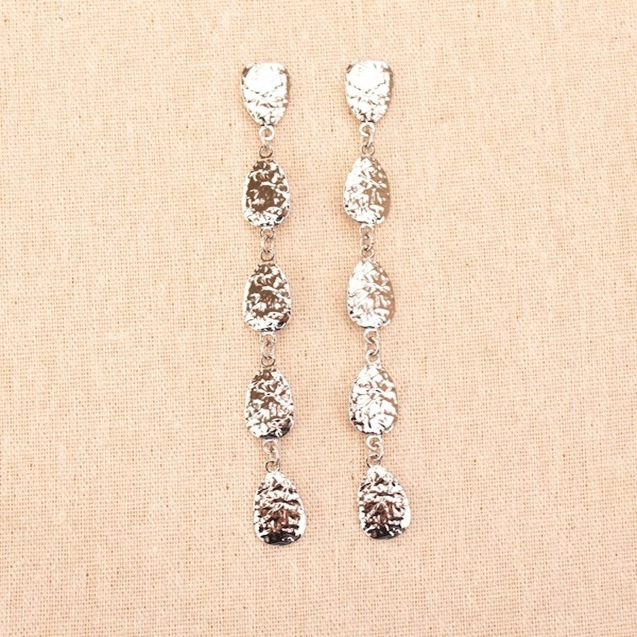 Pendientes Tears Plata