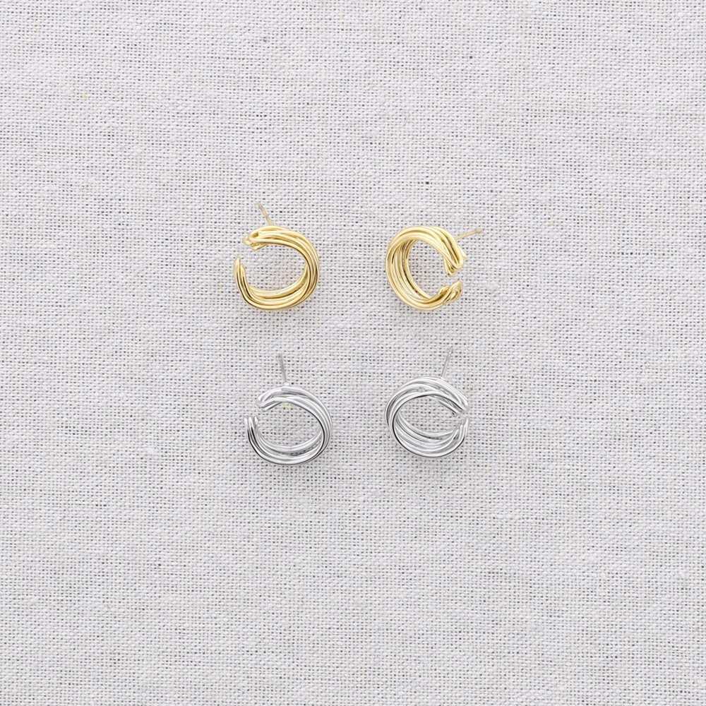 Pendientes Moon Plata