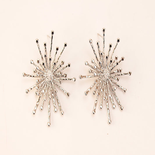 Pendientes Fireworks plata