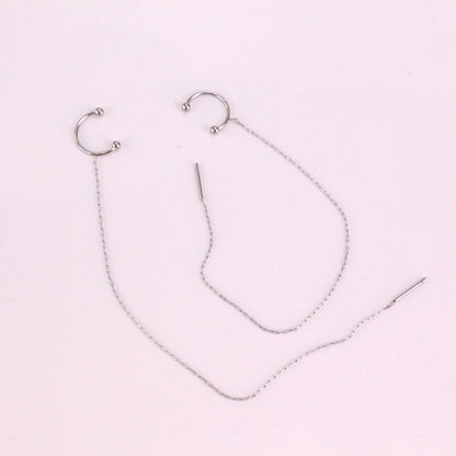 Earcuff Cadena Plata