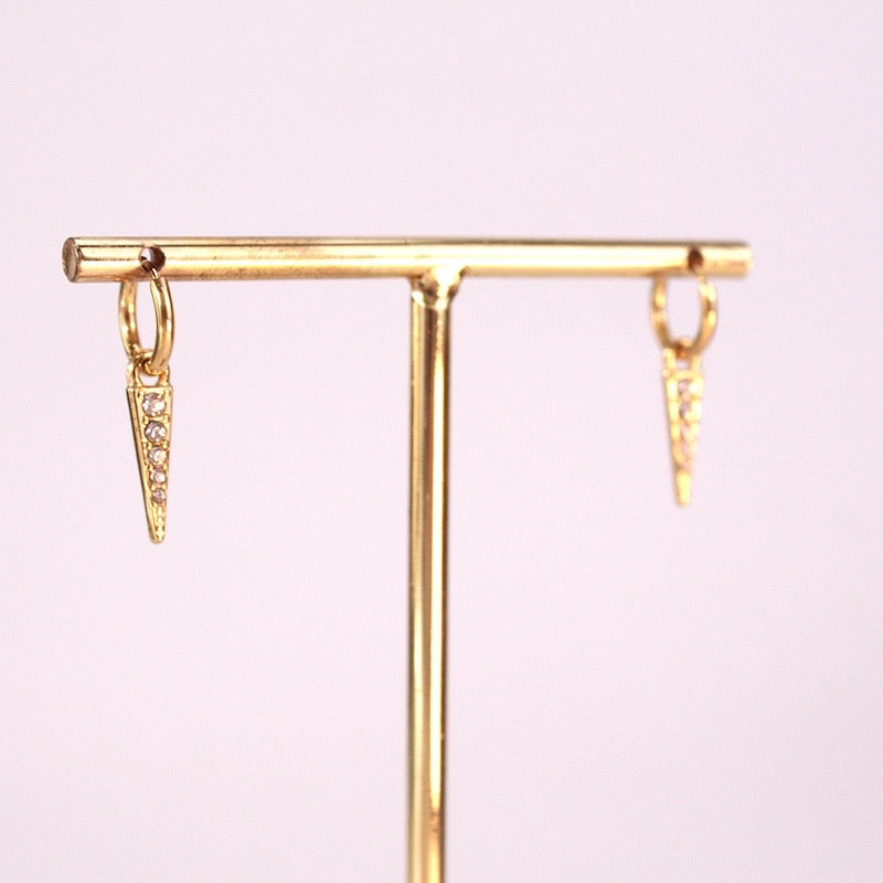 Pendientes Circonitas Pequeñas Oro