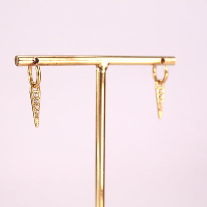 Pendientes Circonitas Pequeñas Oro