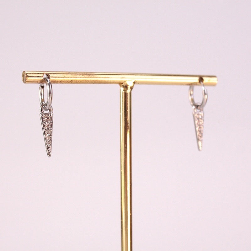 Pendientes Circonitas Pequeñas Plata