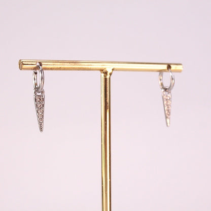 Pendientes Circonitas Pequeñas Plata