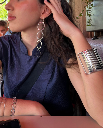 Pulsera Vertical Plata