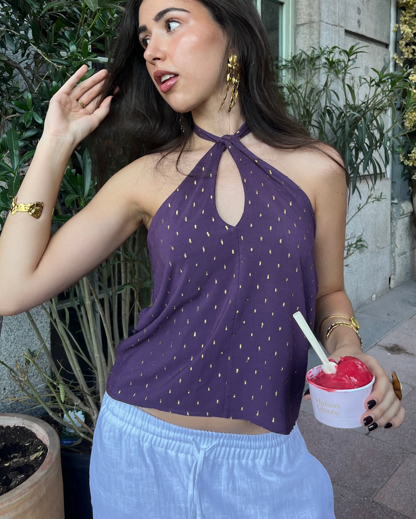 Top Formentera Morado