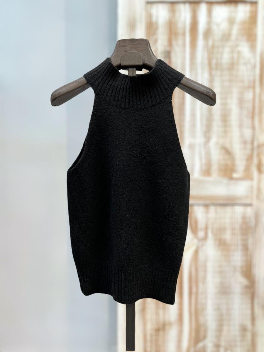 Top Halter negro