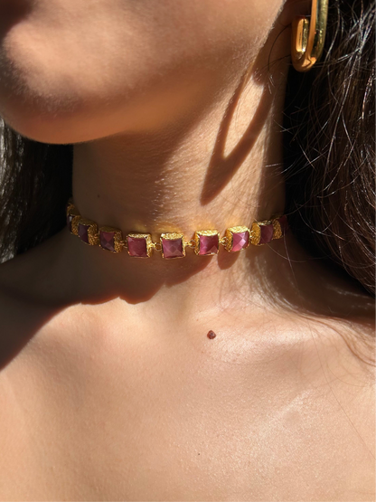 Collar Choker Bruma Pink