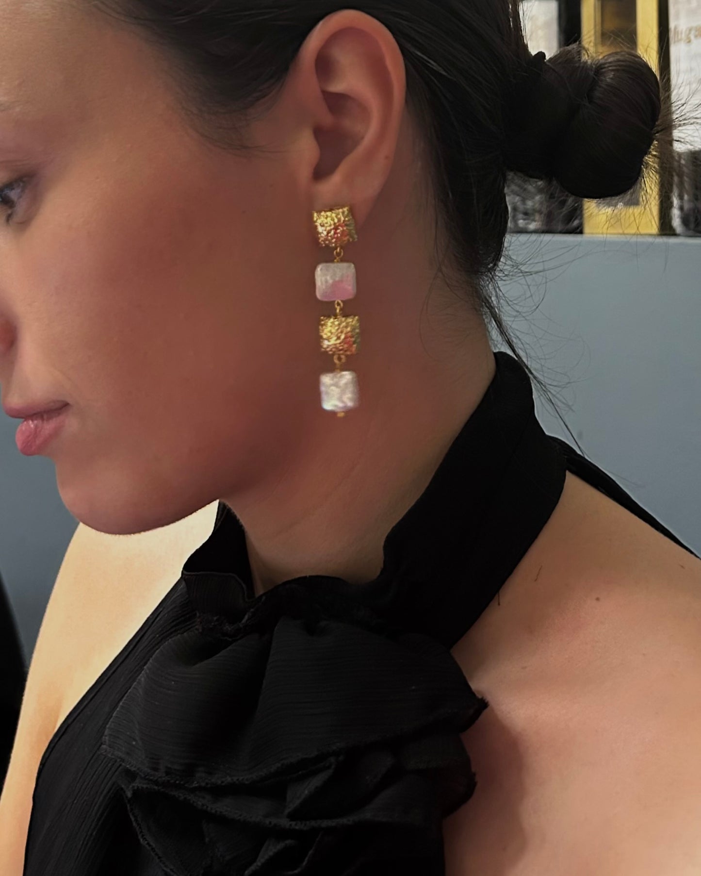 Pendientes Pearl Fall