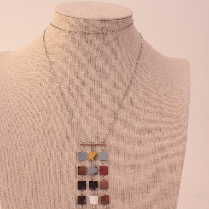 Collar Sequins Plata