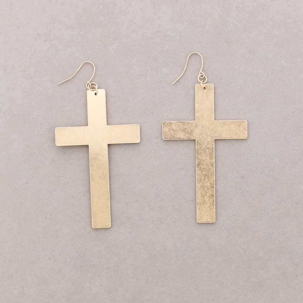 Pendientes Cruz Oro