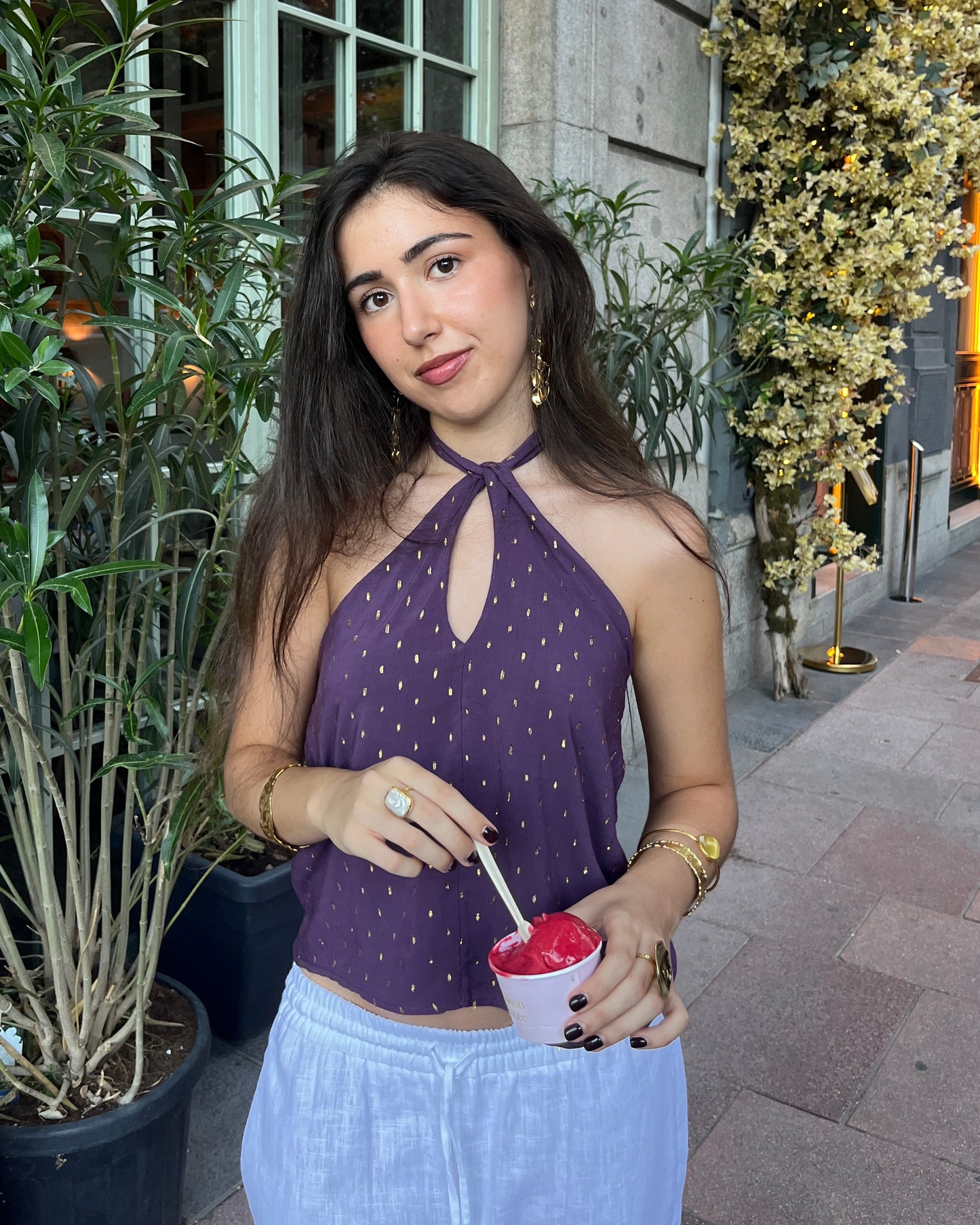 Top Formentera Morado