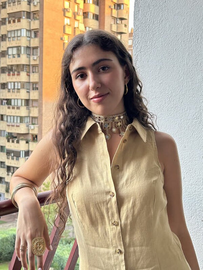 Collar Choker Crystals