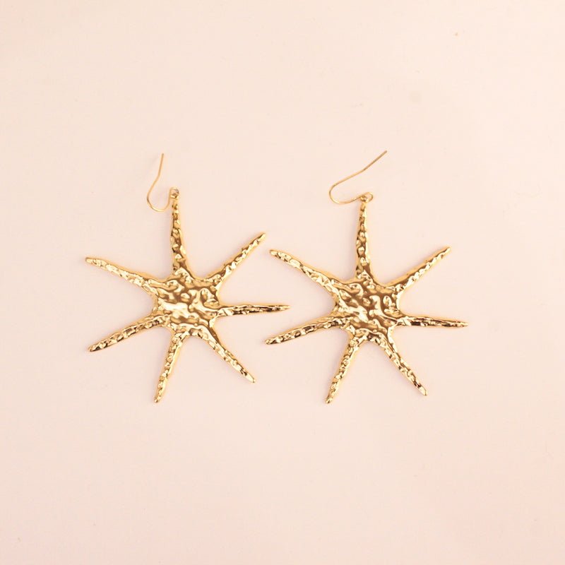 Pendientes Sol Oro
