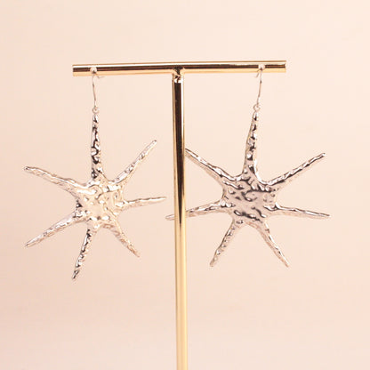 Pendientes Sol Plata