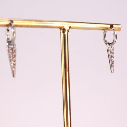 Pendientes Circonitas Pequeñas Plata