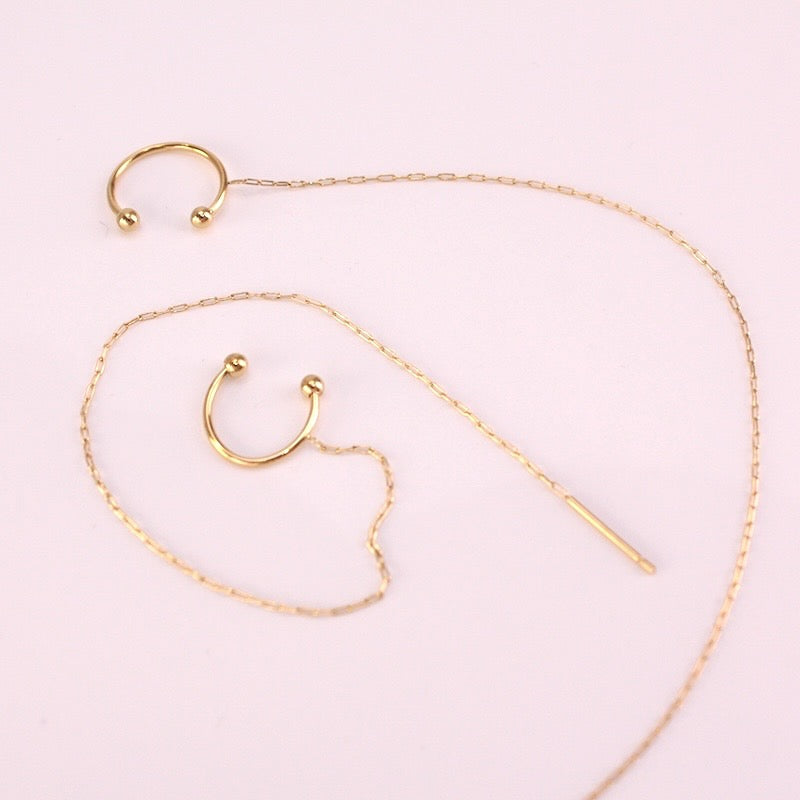 Earcuff Cadena Oro