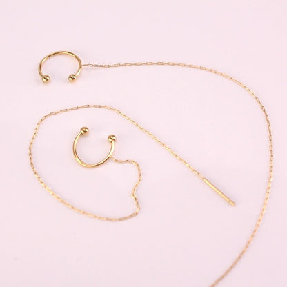 Earcuff Cadena Oro