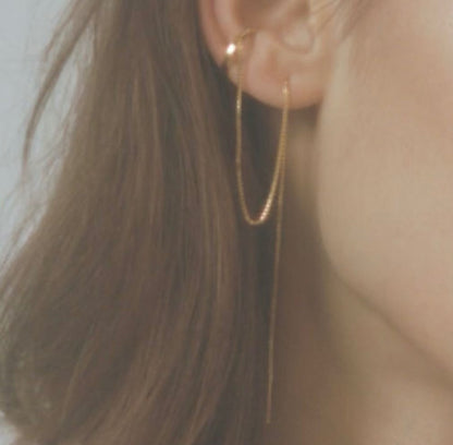 Earcuff Cadena Oro