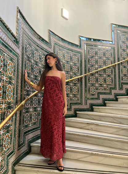 Vestido Montecarlo coral