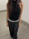 Top Halter negro