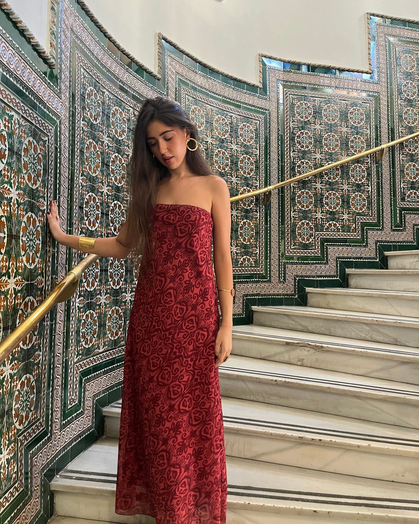 Vestido Montecarlo coral