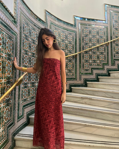 Vestido Montecarlo coral