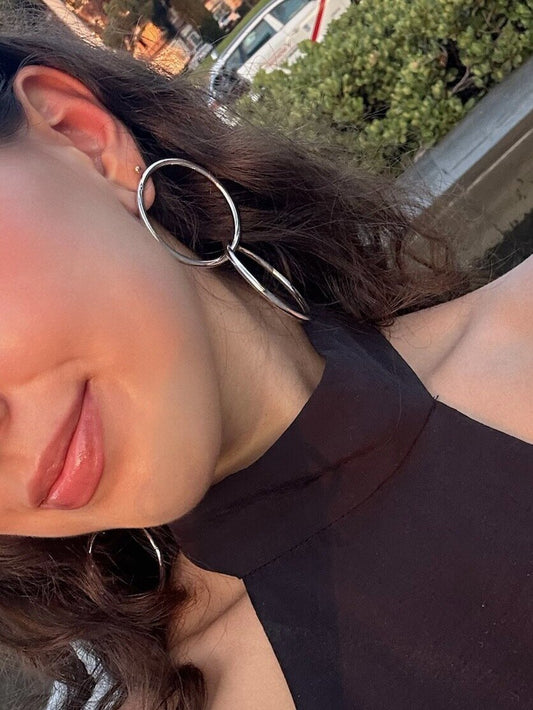 Pendientes Doble Plata