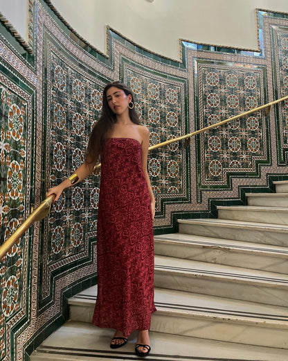 Vestido Montecarlo coral