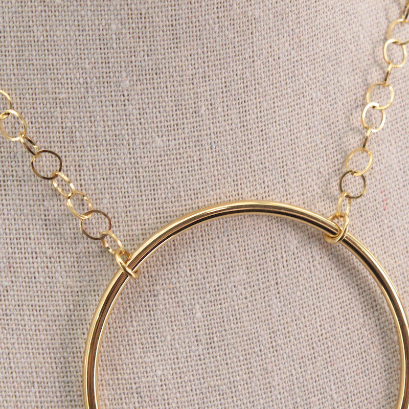 Collar Aro Grande Oro