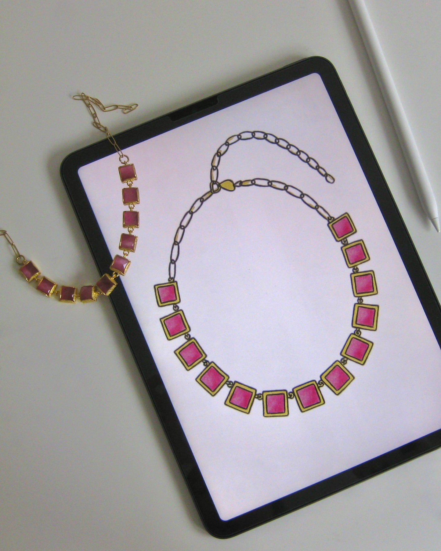 Collar Choker Bruma Pink