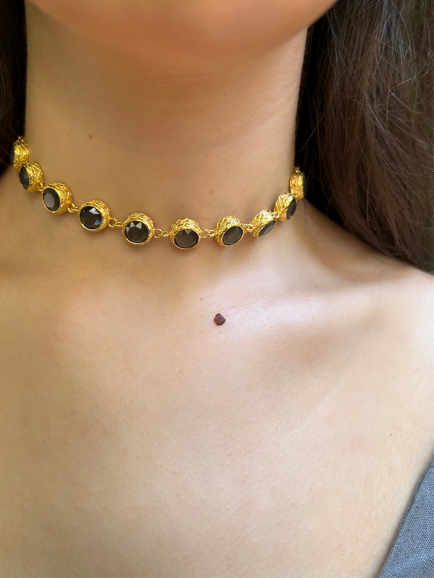 Collar Chocker Bruma Brown