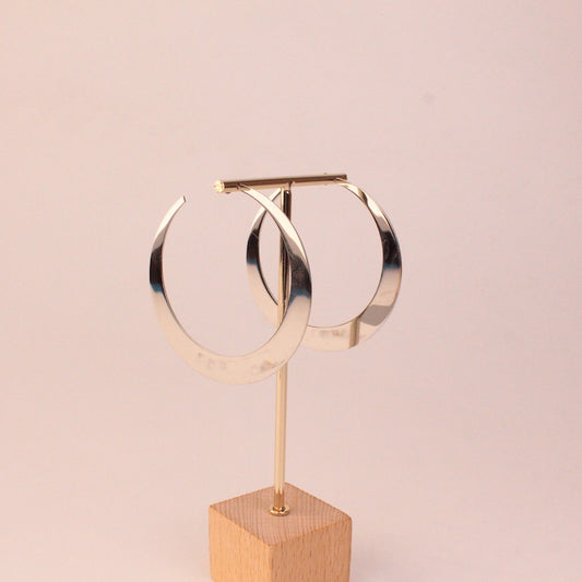 Pendientes Aro Luna Plata