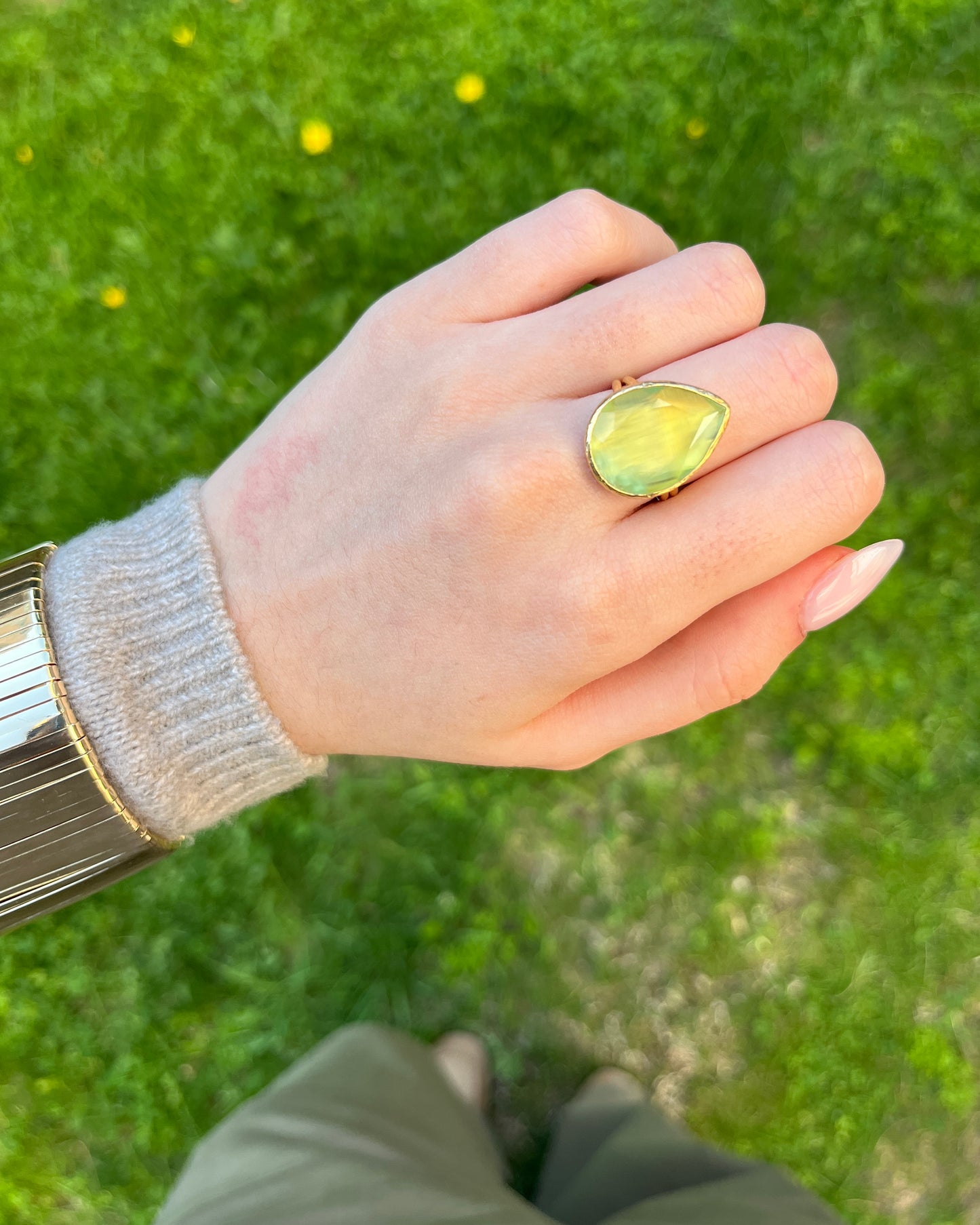 Anillo piedra Lime