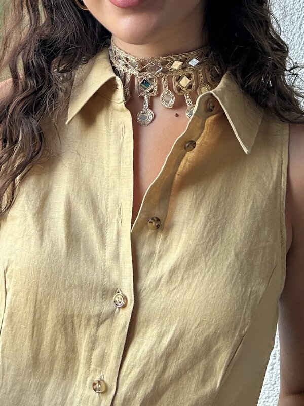 Collar Choker Crystals