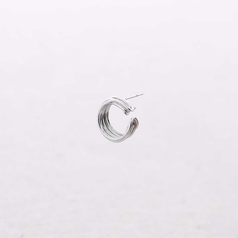 Pendientes Moon Plata