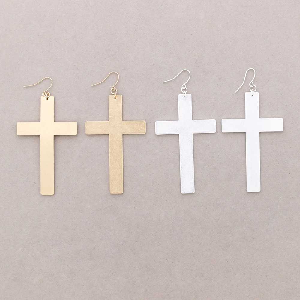 Pendientes Cruz Oro