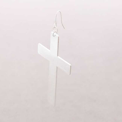 Pendientes Cruz Plata