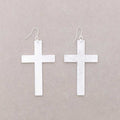 Pendientes Cruz Plata